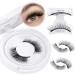 Magnetic Eyelashes Natural Look Reusable Magnetic Lashes with Applicator 3D Magnetic False Eyelashes without Eyeliner Wispy Fluffy Magnetic Lashes No Glue or Liner Needed (1 Pair Natural) - Buy Online on SooperMarket.com