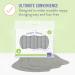 Bambino Mio Reusable Diaper Liners - 8 Pack, Grey - Eco-Friendly Cloth Diaper Liners - Buy Online on SooperMarket.com