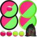 Jiosdo Velcro game fishing ball game with 4 fishing slices 4 balls Velcro game for children from 3 4 5 6 outdoor games for children throwing and catching play toys outdoor garden toys outside