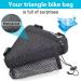 BOBILIFE Bike Triangle Frame Bag - Black w/ Bottle Holder | Cycling Storage Pouch for Road & Mountain Bikes - Buy Online on SooperMarket.com