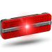 B chel bike rear light LED for dynamo operation I stvzo approved with parking light i luggage rack rear light sunset strip i bicycle critters bike rear light dynamo bike light at the back black