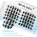 Individual C Curl Cluster Lashes 0.07mm 13mm - Soft & Reusable DIY Lash Extensions | Wispy Wide Stem Eyelash Clusters - FD-D33-0.07-C-13 - Buy Online on SooperMarket.com
