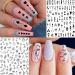 6 Sheets Snake Heart Moon Star Nail Art Sticker Decals for Women DIY Manicure - Geometric Triangle Arrow Nail Decals - Buy Online on SooperMarket.com