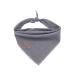 lionet paws Dog Bandana Headscarves Dog Scarf Triangle Scarf Grey SS (Pack of 1) Grey