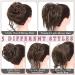 Fulang Hair 5-Pack - Large Wavy Bun Hair Parts with Rubber Bands | Stylish Updos & Messy Bun Extensions for Women - Buy Online on SooperMarket.com