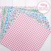 Whaline Pastel Plaid Pattern Paper 24 Sheet Pack - Double-Sided Craft Paper for Easter Decor, Scrapbook, Card Making - 30 x 30cm - Buy Online on SooperMarket.com