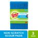Scotch-Brite Non-Scratch Scour Pads - Pack of 3 | Gentle Cleaning for Delicate Surfaces - Buy Online on SooperMarket.com