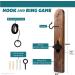 Play Platoon Rustic Brown Wood Hook and Ring Game with Bottle Opener and Magnetic Cap Catch - Adult Ring Toss Game - Buy Online on SooperMarket.com
