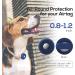 AirTag Dog Collar Holder (2 Pack) - Silicone Pet Collar Case for Apple Airtags - Anti-Lost Air Tag Cover for Cat & Dog Collars - Compatible with Collar Charms - Large Size - Black/Blue - Buy Online on SooperMarket.com