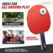 JOOLA Advanced Table Tennis Paddle Set - Includes 4 Ping Pong Paddles  6 3-Star Ping Pong Balls & Carrying Case - for Intermediate Competitive Matches  Ideal for Teens  Adults  & High Volume Play - Buy Online on SooperMarket.com