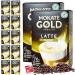 SOL 120pk (12 x 10pk) Mokate Coffee Sachets Latte Classic Sachet Coffee Sticks Instant Coffee Sachets Individual Coffee Sachets Coffee Sachets Individually Wrapped Coffee Sachet + Stickers