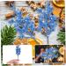 HOMSFOU 24 Pcs Christmas Imitation Berries Christmas Berries Picks Artificial Berry Twig Stem Gold Floral Picks Glitter Holly Berry Stem Xmas Red Fruit Home Decor Household Ribbon Foam Bluex2pcs 19X5X5CMx2pcs - Buy Online on SooperMarket.com