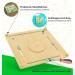 Woodywood Calendar Watch for Children - Bilingual Montessori Learning Clock in Wood 30x30 cm - Teach Time Date Weeks Months Seasons & Weather in German & English - Buy Online on SooperMarket.com