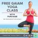 Gaiam Premium 5mm Non Slip Yoga Mat for Yoga, Pilates & Workouts - Black - Buy Online on SooperMarket.com