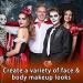Buy EB okuup 3 Set Face Body Paint - Black White Red Clown Makeup Kit | Joker Halloween Cosplay & Special Effects | International Shipping Available - Buy Online on SooperMarket.com