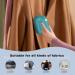 Rechargeable Fabric Shaver & Lint Remover - Electric Fuzz Remover with 2 Blades & 180 Sheets Hair Roller (Green) - Perfect for Sweaters & Fuzz - Buy Online on SooperMarket.com