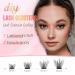 EMEDA D Curl Lash Clusters - Reusable DIY Eyelash Extensions 8mm-14mm | Soft Individual Cluster Lashes for Stunning Eyes - Buy Online on SooperMarket.com