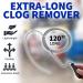 Professional Slow Drain Cleaner & Clog Remover - 10-Foot Metal Snake for Hair Food & Debris Removal - Best Plumber Tools for International Shipping - Buy Online on SooperMarket.com