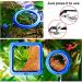 Molain Fish Feeding Ring 2 Pieces Fish Feeder Aquarium Fish Turtle Tank Accessories Food Feeder Circle For Guppy Bettas goldfish Turtle (Blue) - Buy Online on SooperMarket.com