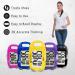 OZO Fitness CS1 Easy Pedometer for Walking - Large Display Step Counter with Clip and Lanyard in Yellow - Buy Online on SooperMarket.com