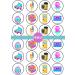 PRECUT 90's Edible Cupcake Toppers - Retro 90's Theme Premium Thickness SWEETENED VANILLA - wafer card disc cake decorations (Pack of 12) - Buy Online on SooperMarket.com