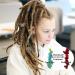 RechicGu 62Pcs Handmade Natural Chakra Crystal Dreadlock Jewelry with Metallic Cord - Turquoise Egyptian Cross Lotus Silver - Buy Online on SooperMarket.com