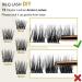 72 Clusters D Curl Individual Lash Extensions | Soft & Fluffy DIY Eyelash Clusters | B&Q Natural Cluster Lashes - D-10mm B 42 - Buy Online on SooperMarket.com