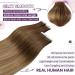 Buy LAAVOO Tape In Extensions - Real Hair Balayage Brown #6/8/14 - Seamless Glue In 50g 55cm 20 Pieces - International Shipping Available! - Buy Online on SooperMarket.com