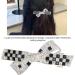 Shop Strass Hair Clips - Black & White Checkerboard Bowknot Ponytail Hairpins for Women & Girls - Stylish Hair Styling Tools - Buy Online on SooperMarket.com