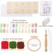 Cindeer 10 Pcs Glow in The Dark Food Series Punch Needle Embroidery Magnet Set with Patterns and Tools - Buy Online on SooperMarket.com
