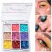 MIESCHER Colorful Glitter Eyeshadow Palette - 9 Shimmer Colors | Waterproof & Long Lasting Professional Eye Makeup - Buy Online on SooperMarket.com