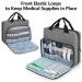 Trunab Padded Stethoscope Case Small First Aid Kit Bag Empty Hold Two Stethoscopes Compatible with 3M Littmann/MDF/ADC Ideal for Home Car Camping and Hiking Grey - Buy Online on SooperMarket.com