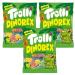 Trolli Dinorex Sour Gummy Candy Chewy Sweets Vegan Lactose & Gluten Free 6 Fruity Flavours 150g - 3x Share Bags