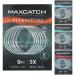 MAXIMUMCATCH Fly Leader with Loop Transparent Tapered Leader 5 Pack 7.5/9/12/15ft 0X-7X (9ft 3X (5 pieces))