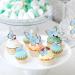 Blumomon 30-Piece 3D Butterfly Cake Topper Decorations | Blue & Gold Rim Cupcake Picks for Weddings Baby Showers & Birthday Parties - Buy Online on SooperMarket.com