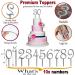 Silver Happy Birthday Cake Topper Numbers - Set of 10 Acrylic Cake Decorations for All Ages - Men and Women, 1st Birthday to 100+ - Birthday Cake Toppers - Buy Online on SooperMarket.com