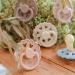 Frigg Fairytale Schnuller 2 Pack | BPA-Free Latex Pacifier | Cherry Shape | Size 2 (6-18 months) | Made in Denmark | Cream/Blush - Buy Online on SooperMarket.com