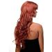 Buy WIG ME UP Long Curly Wavy Hair Wig with Bangs - Dark Copper Red 70cm - International Shipping Available - Buy Online on SooperMarket.com