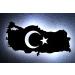 Turkey Night Light - LED Turkish Coat of Arms Emblem | Star & Crescent Moon MDF Decoration Gift for Friends' Birthdays - Buy Online on SooperMarket.com