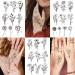 Cerlaza 100 Sheets Temporary Tattoos for Women - 420 Mixed Styles Fake Tattoo Stickers - Realistic Henna Body Art Sticker Set - Buy Online on SooperMarket.com
