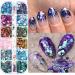 Shop GZSYY Nail Art Sequins - 12 Colors of Sparkly Glitter Powder for Stunning Nail Designs - Buy Online on SooperMarket.com