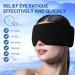 Cooling Gel Eye Masks - Cold & Warm Compress for Puffy Eyes Dark Circles Migraine Relief | Soft Gel Sleep Mask - Black - Buy Online on SooperMarket.com