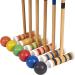 Family Croquet Set with Bag - 6-Player Backyard Lawn Game with Mallets, Balls, Wickets, and Stakes - Indoor/Outdoor Yard Fun - Buy Online on SooperMarket.com