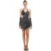 iMucci Black Latin Dance Dress with Paillette Tassel - Women's Samba Costumes Ballroom Dresses - Buy Online on SooperMarket.com