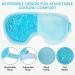 MIVORA Cooling Gel Mask for Puffy Eyes - Hot Cold Therapy for Migraine, Dark Circles, Sinus Pain - Reusable and Soothing - Light Blue - Buy Online on SooperMarket.com
