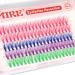 JIMIRE CL03 Colored Lash Clusters Individual Eyelashes - 100Pcs 14mm 3D Effect Pink Lashes for DIY Eyelash Extensions - CC Curl Wispy, Natural Look, Reusable Pack - 4 Colors - Buy Online on SooperMarket.com
