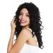 WIG ME UP ZM-1622-1 Long Black Curly Wig for Women | Middle Part Corkscrew Curls | Best International Shipping - Buy Online on SooperMarket.com