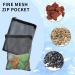 MOZEAT LENS Aquarium Filter Bag - 10 Reusable High Flow Zipper Bags for Activated Carbon & Bio-Ball - Black Network Filter Bags for Optimal Water Filtration - Buy Online on SooperMarket.com