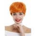 WIG ME UP - 0824-T2735/TF2201 Wig women very short pixie side parting slightly wavy orange