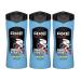 AXE 2in1 Shower Gel and Shampoo Sports Blast 16 Ounce 48 Count (Pack of 3)